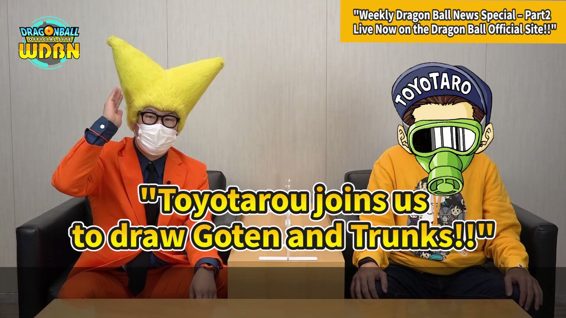 Dragon Ball Super: Toyotaro disegna in live Saiyaman X1 e X2