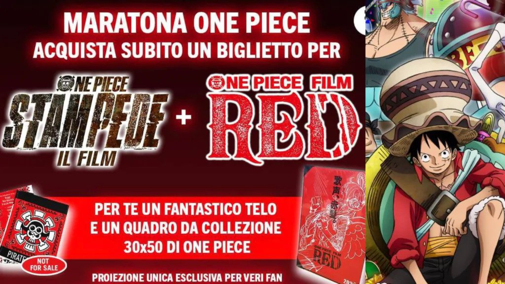 One Piece: al cinema arriva una maratona speciale con regali unici