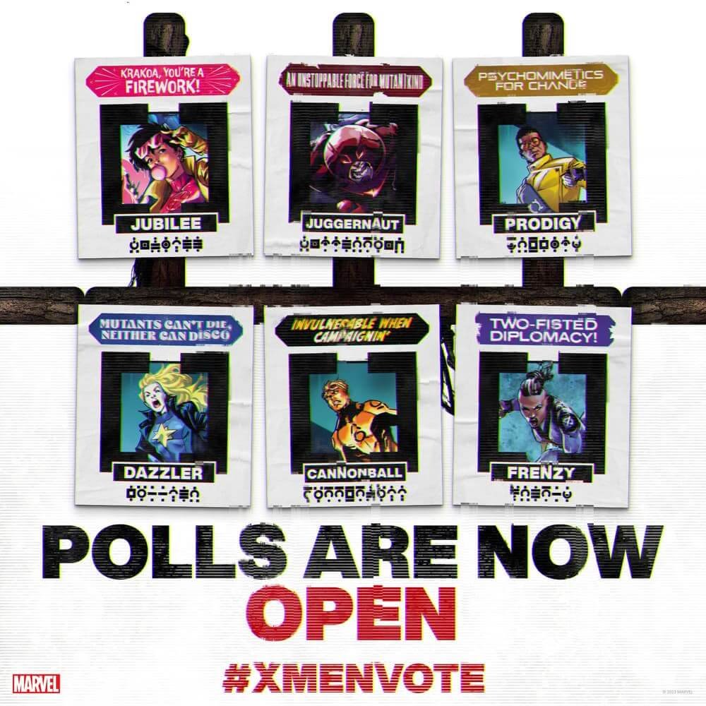 I candidati a X-Men Vote 2023