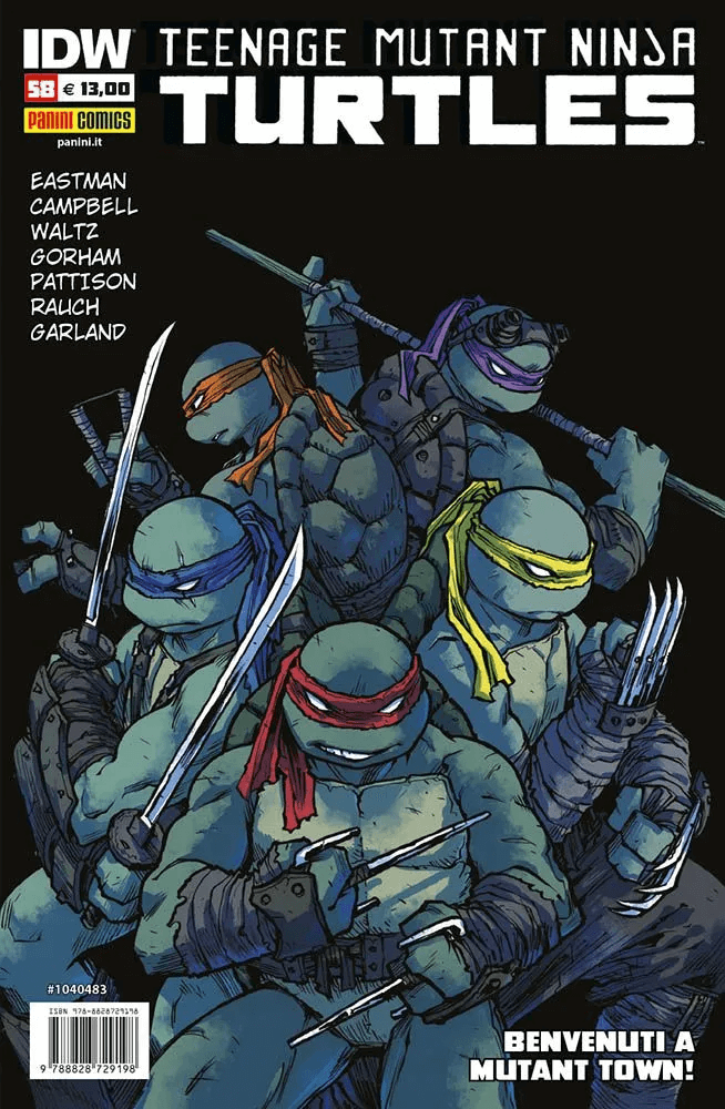 Teenage Mutant Ninja Turtles 58, parmi les sorties Panini Comics du 19 janvier 2023.