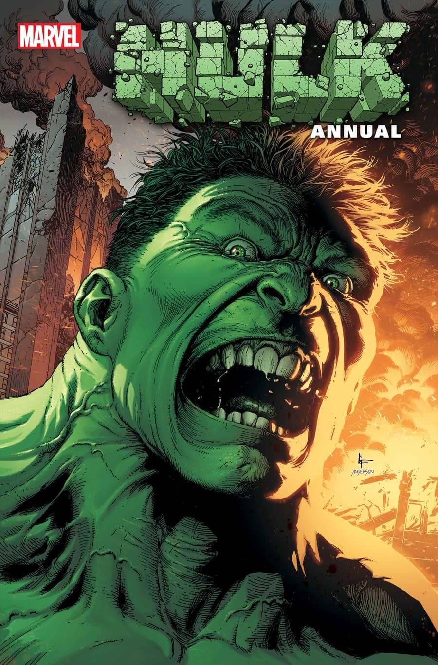 Couverture de Hulk Annual 1, par Gary Frank