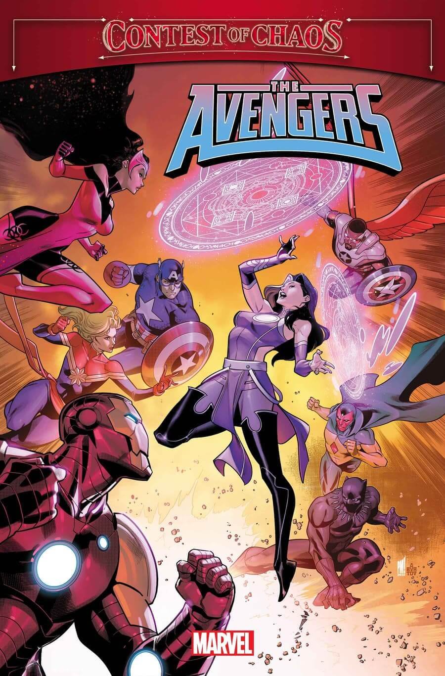 Couverture de Avengers Annual par Paco Medina, finale de Contest of Chaos.