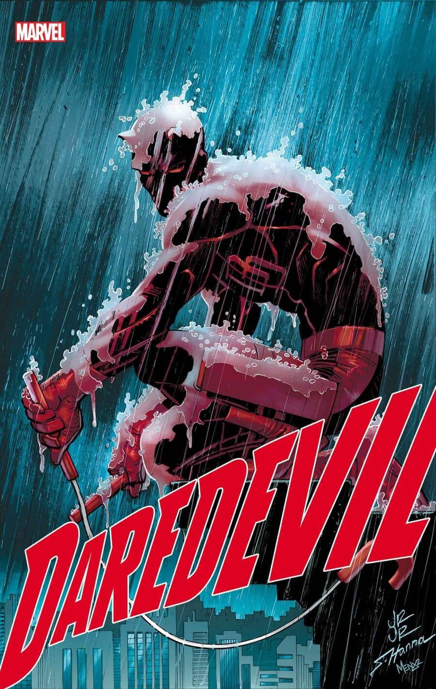 Couverture de Daredevil 1 par John Romita Jr, début de la série de Saladin Ahmed.