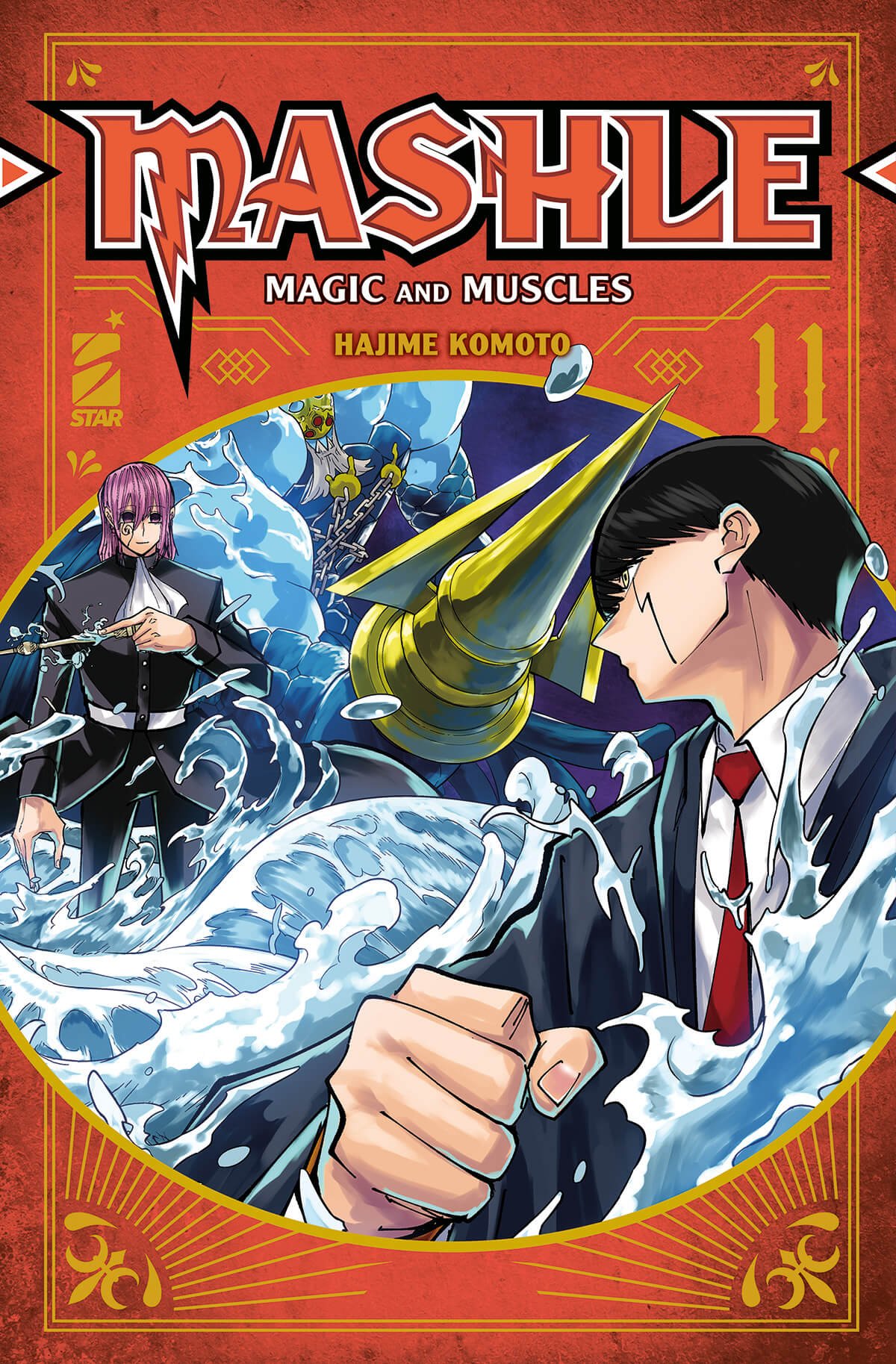 Mashle 11, parmi les sorties manga de Star Comics du 21 juin 2023.