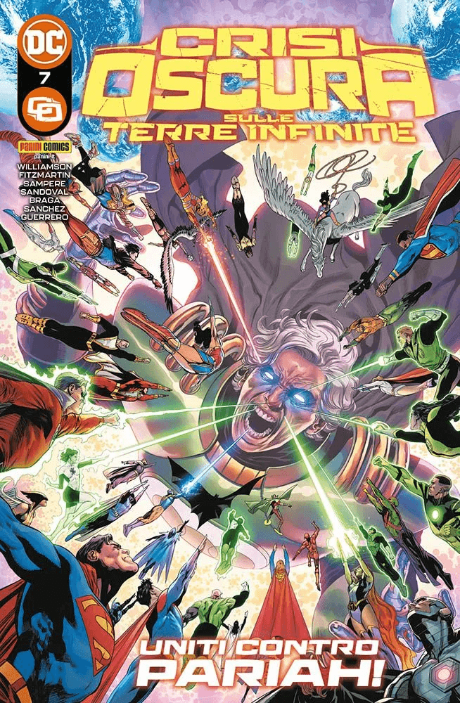 Dark Crisis on Infinite Earths 7, parmi les 20 numéros de DC Panini du 20 juillet 2023.