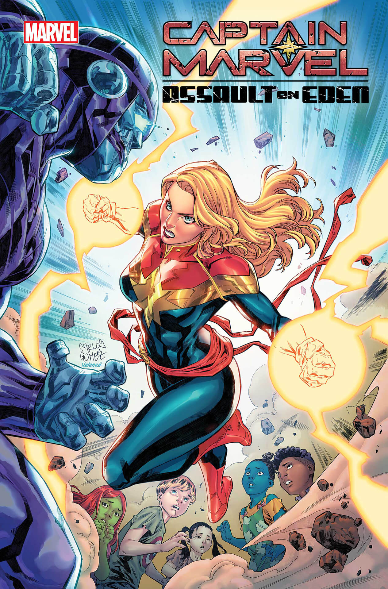 Cover di Captain Marvel: Assault on Eden di Carlos Gomez