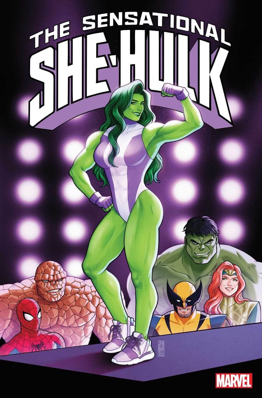 Couverture de Sensational She-Hulk 1, par Jen Bartel