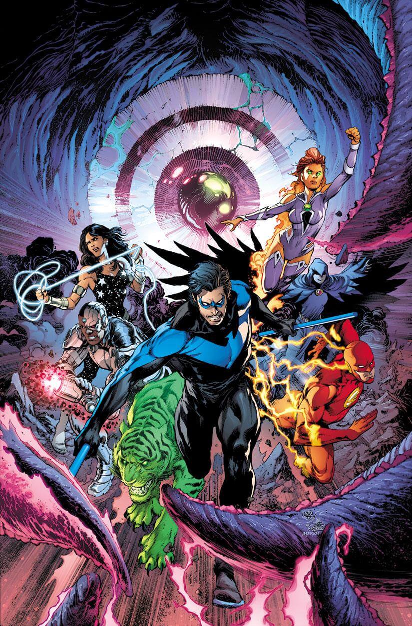 Cover di Titans: Beast World 1 di Ivan Reis