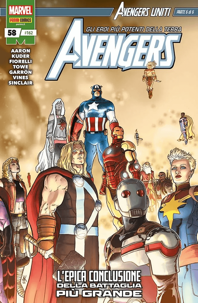 Avengers 58, tra le uscite Marvel Panini del 10 agosto 2023
