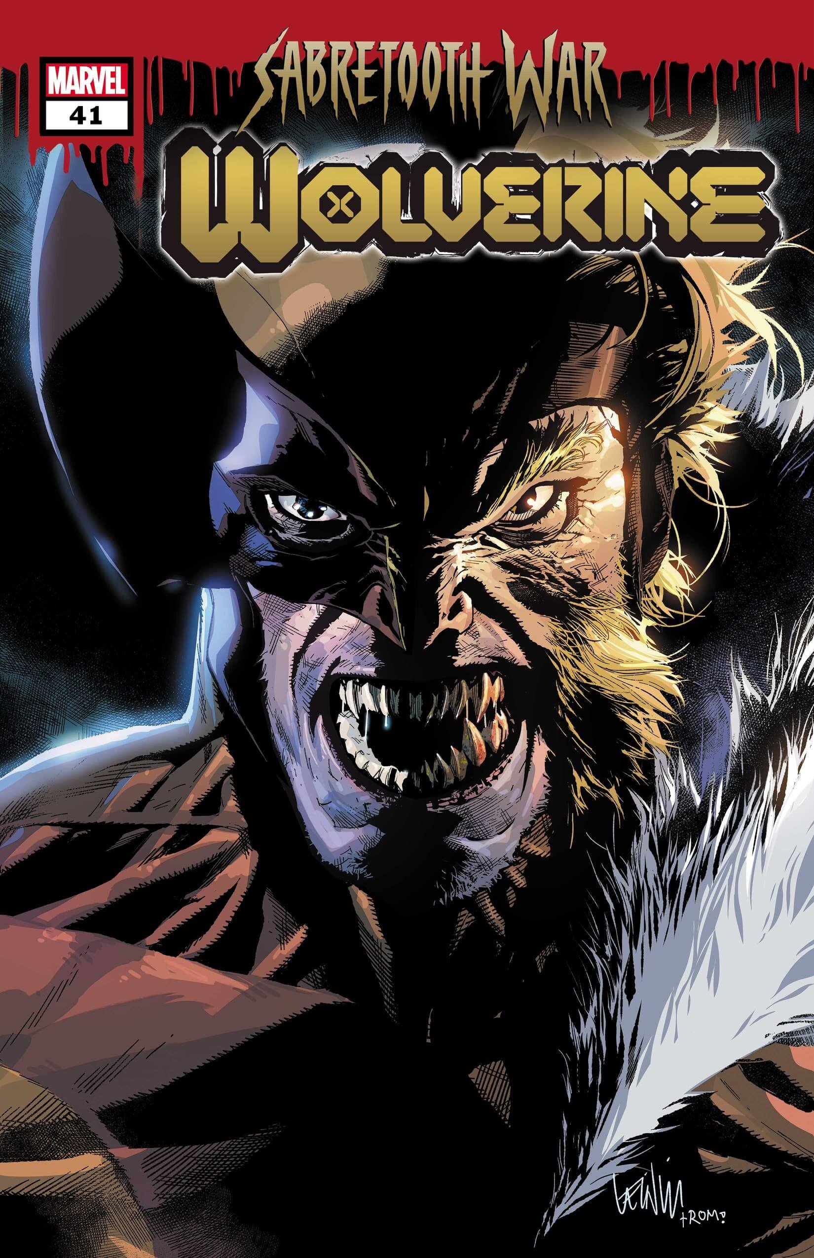 Cover di Wolverine 41 di Leinil Francis Yu, primo capitolo di Sabretooth War
