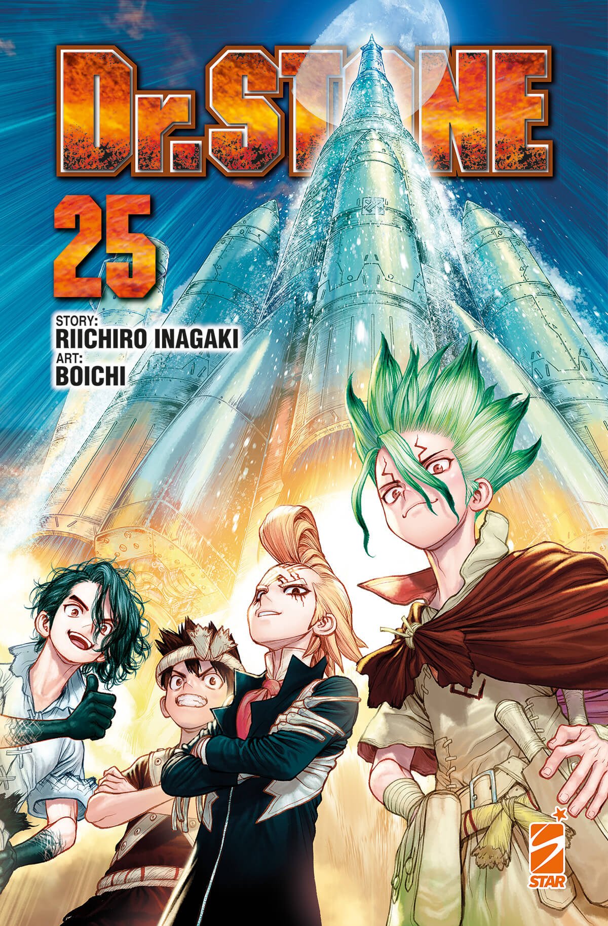 Dr. Stone 25, parmi les sorties de mangas Star Comics du 4 octobre 2023.