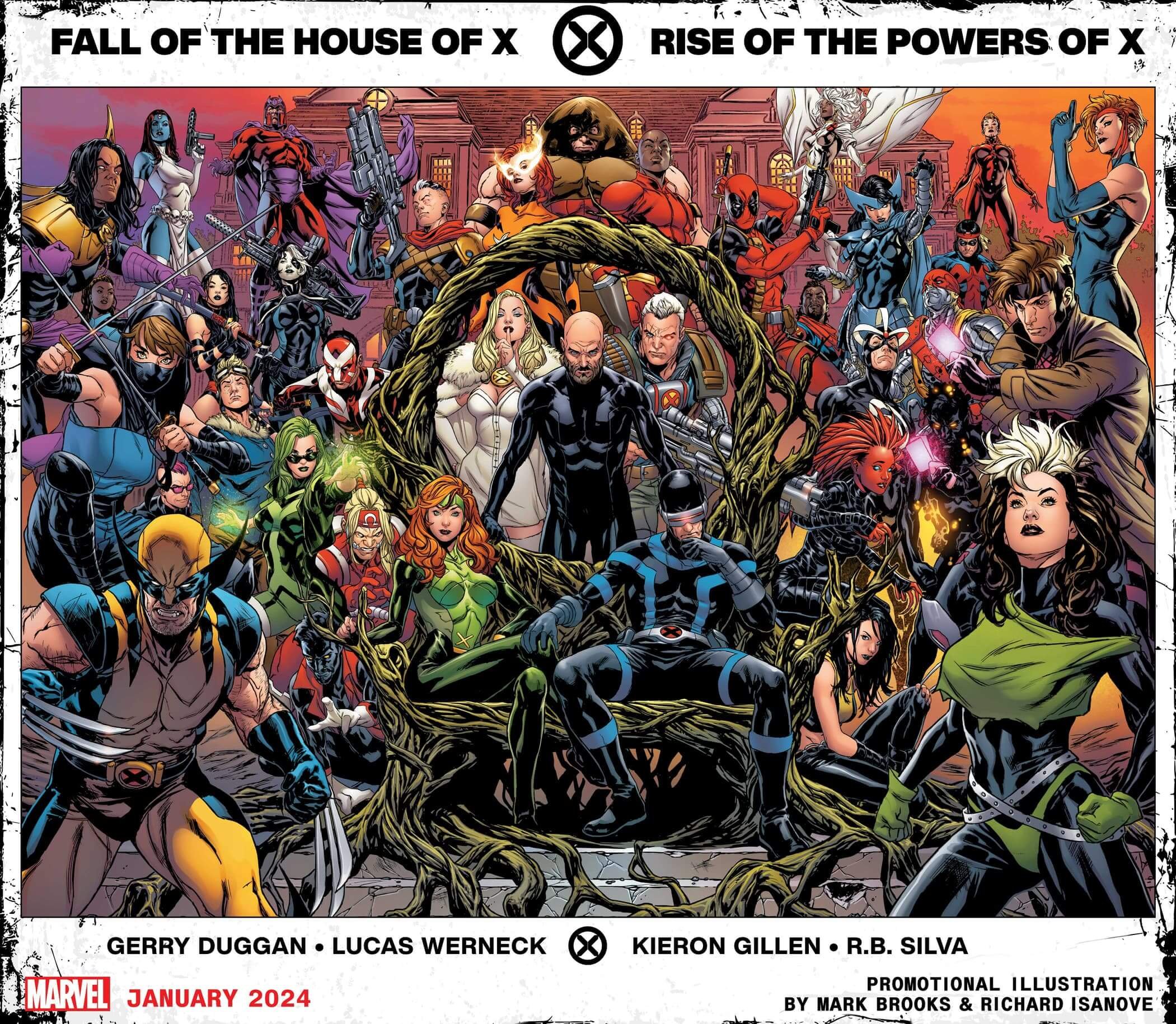 Image promotionnelle de X-Men : Fall &amp ; Rise par Mark Brooks