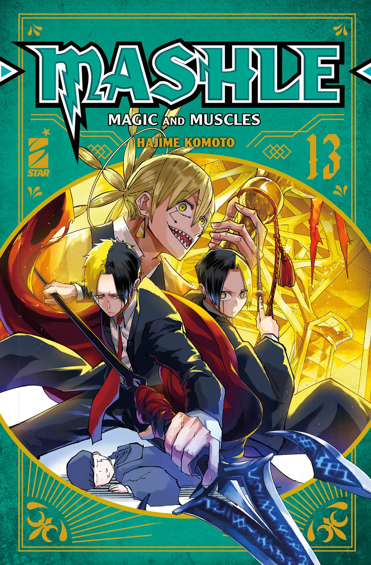 Mashle 13, parmi les sorties mangas Star Comics du 25 octobre 2023.