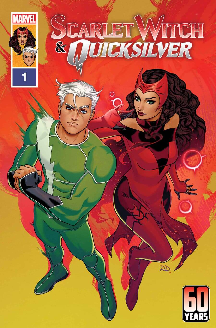 Cover di Scarlet Witch & Quicksilver 1 di Russell Dauterman