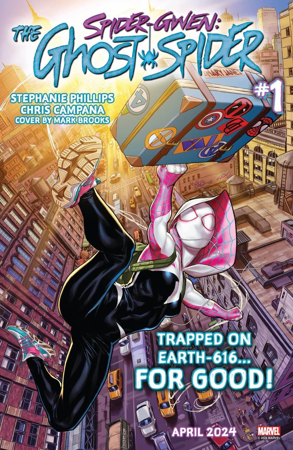 Couverture de Spider-Gwen : Ghost-Spider 1 par Mark Brooks