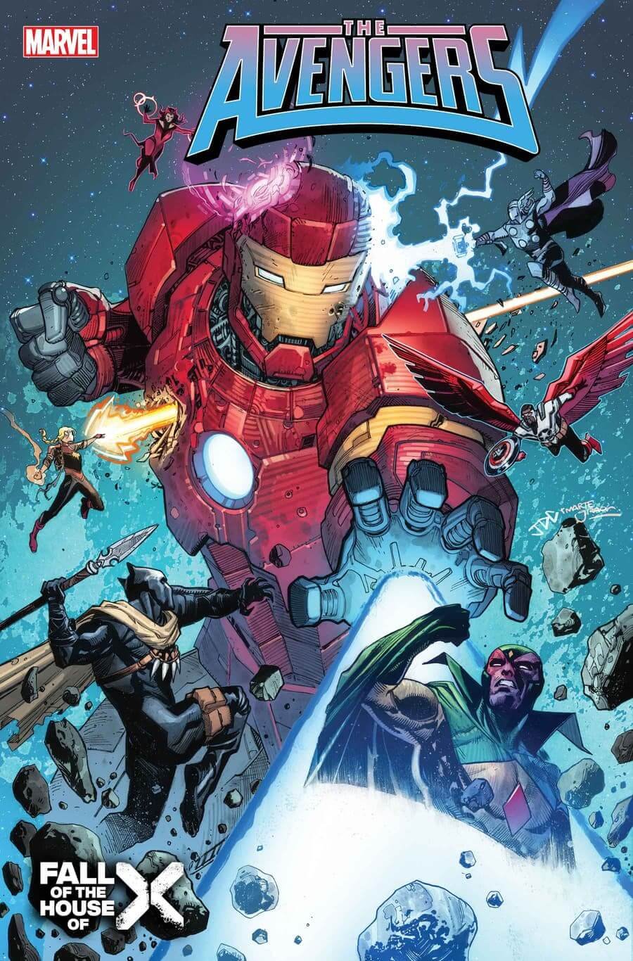 Couverture d'Avengers 13 par Joshua Cassara, crossover avec les X-Men.