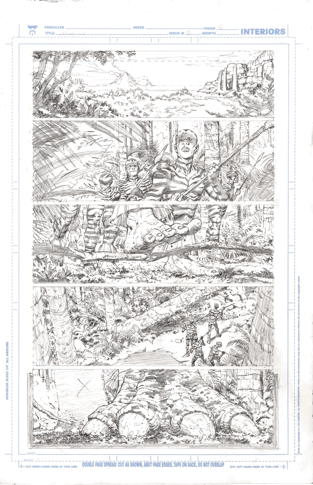 La prima pagina disegnata da Greg Capullo per Wolverine