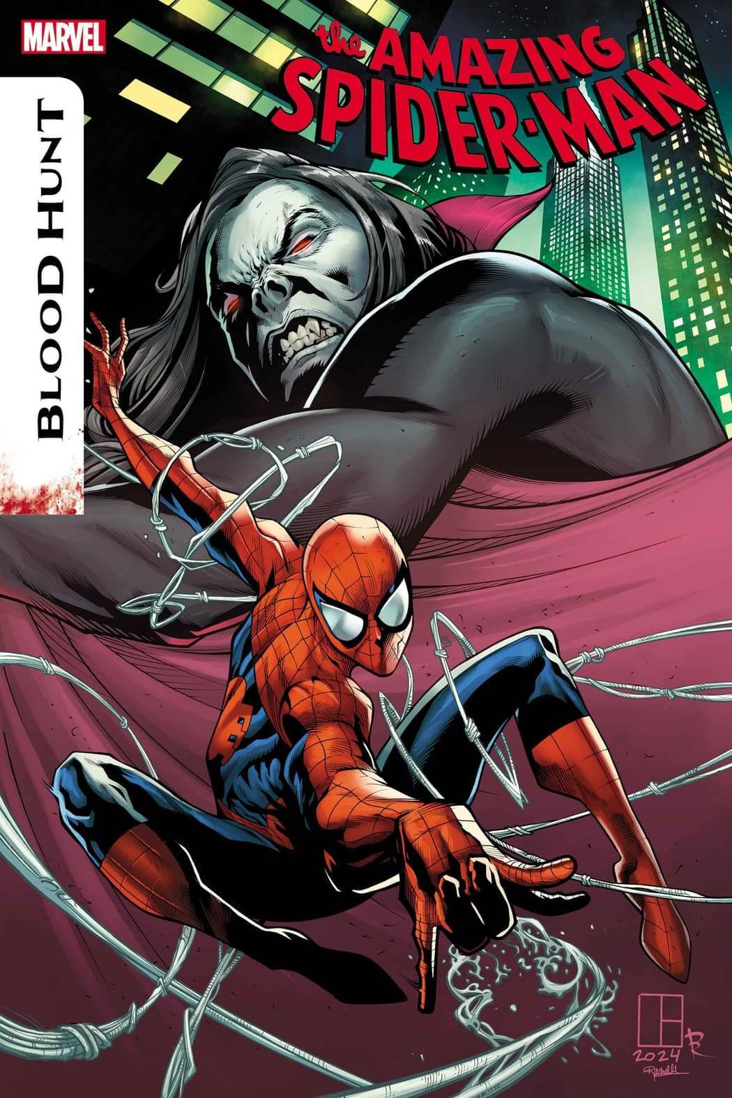Couverture de Amazing Spider-Man : Blood Hunt 1 par Marcelo Ferreira
