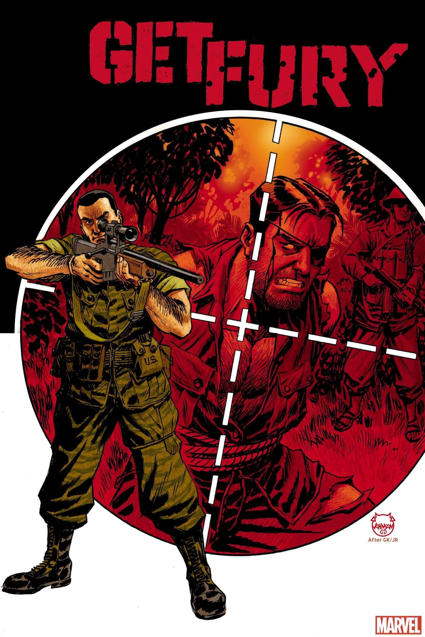 Cover di Punisher: Get Fury 1 di Dave Johnson