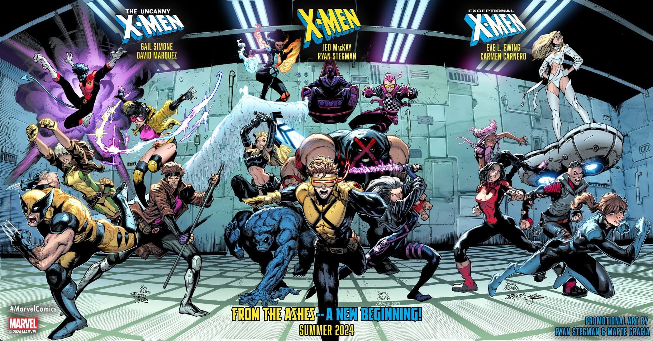 Image promotionnelle des nouvelles séries X-Men par Ryan Stegman