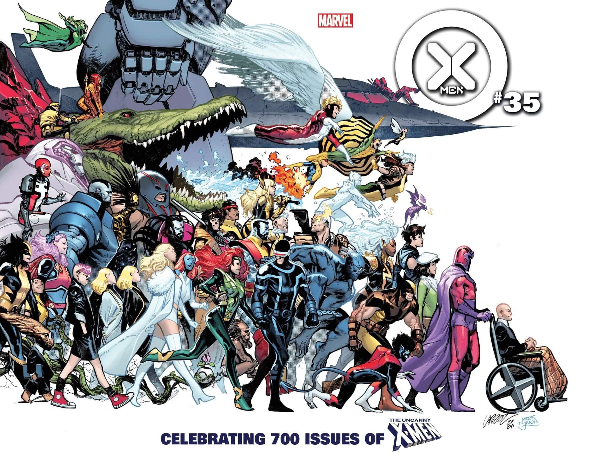 Couverture de Pepe Larraz tirée de X-Men 35, #700 selon la numérotation Legacy de Uncanny X-Men.