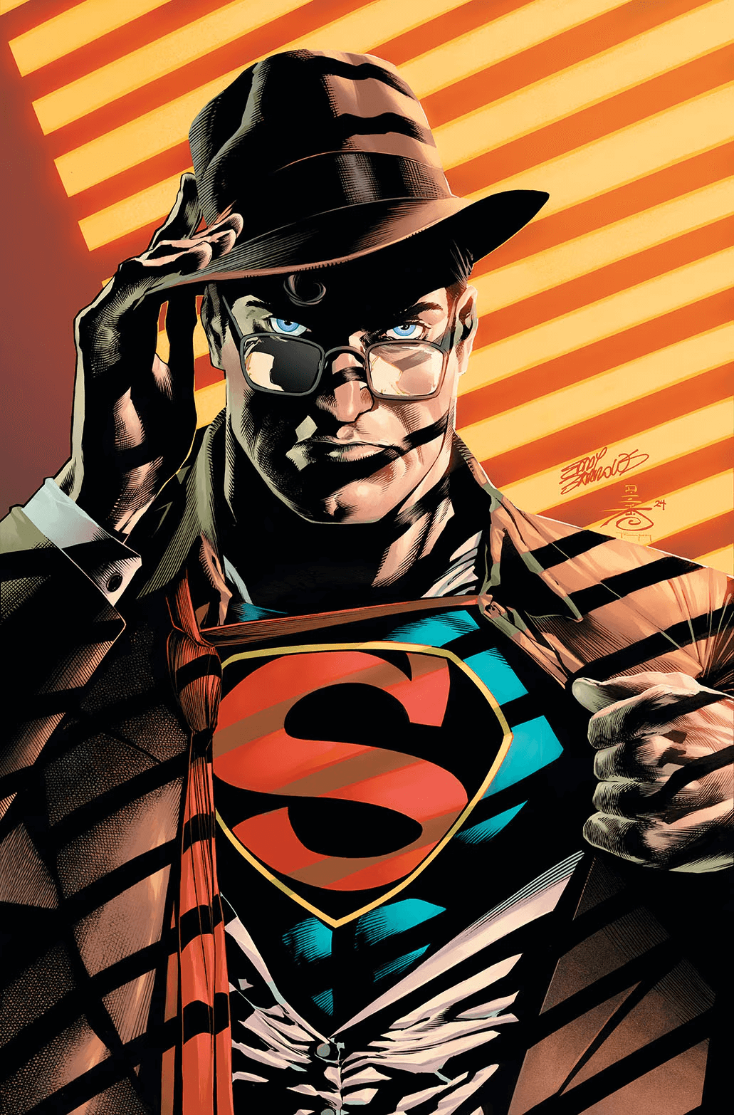 Cover di Action Comics 1067 di Eddie Barrows, primo del ciclo delle Superman Superstars Gail Simone e Rainbow Rowell