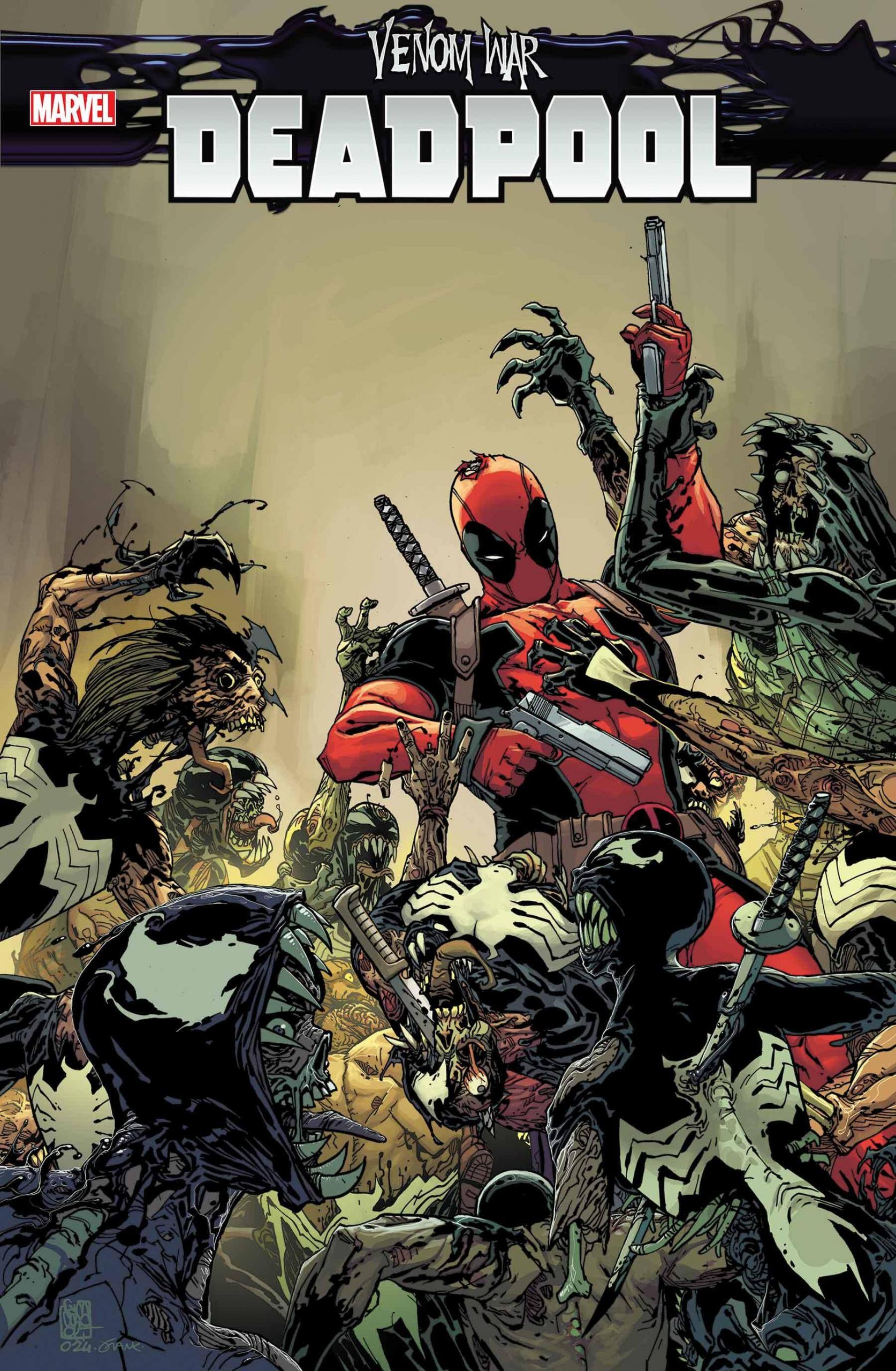 Cover di Venom War: Deadpool 1 di Giuseppe Camuncoli