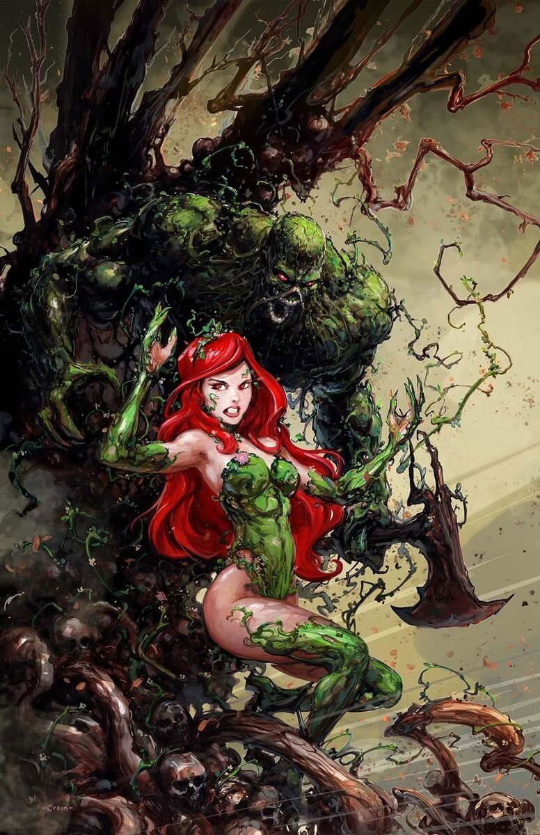 Variant cover di Poison Ivy - Swamp Thing: Feral Trees di Clayton Crain