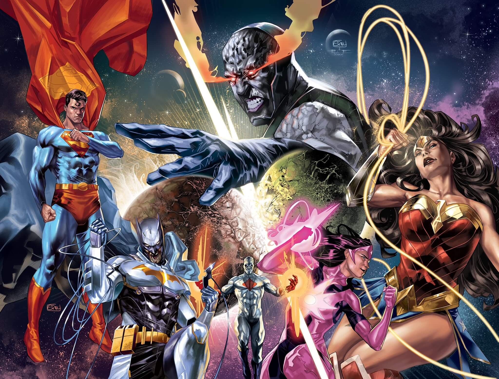 Immagine promozionale di Justice League Unlimited di Edwin Galmon