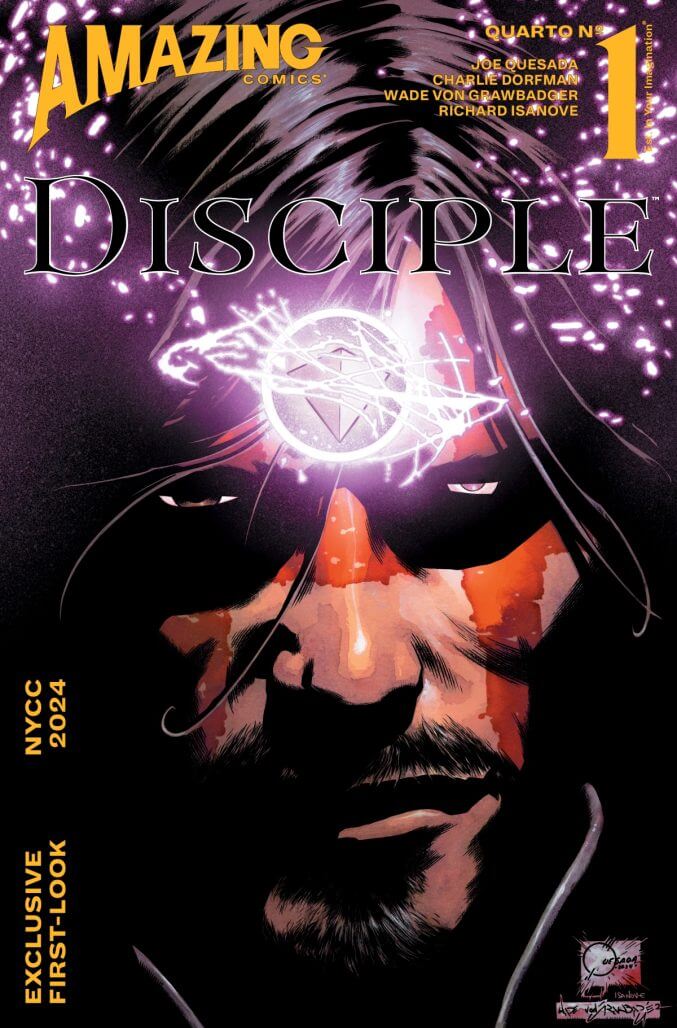 Cover di Disciple Quarto 1 di Joe Quesada, primo titolo Amazing Comics