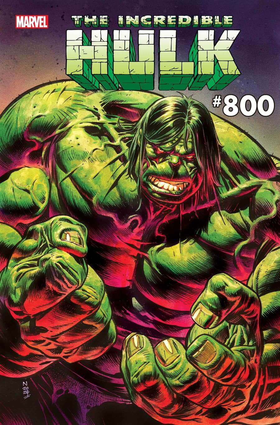 Cover di Incredible Hulk 19, 800 secondo la numerazione Legacy, di Nic Klein