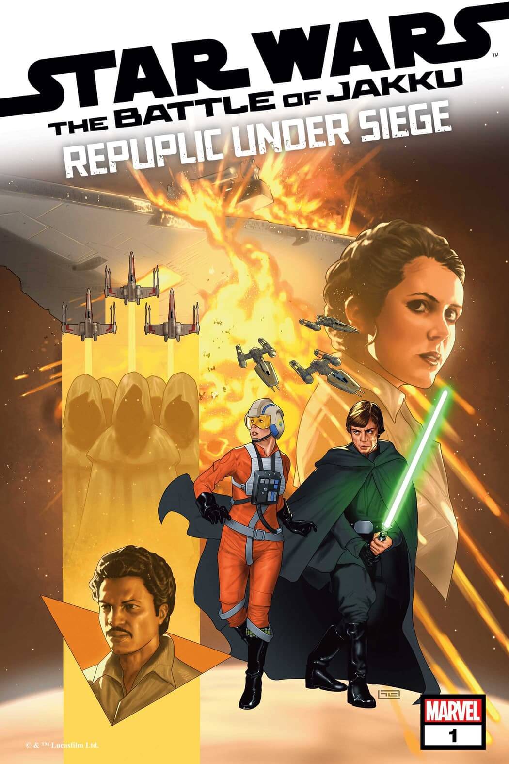 Cover di Star Wars: Battle of Jakku — Republic Under Siege 1 di Taurin Clarke