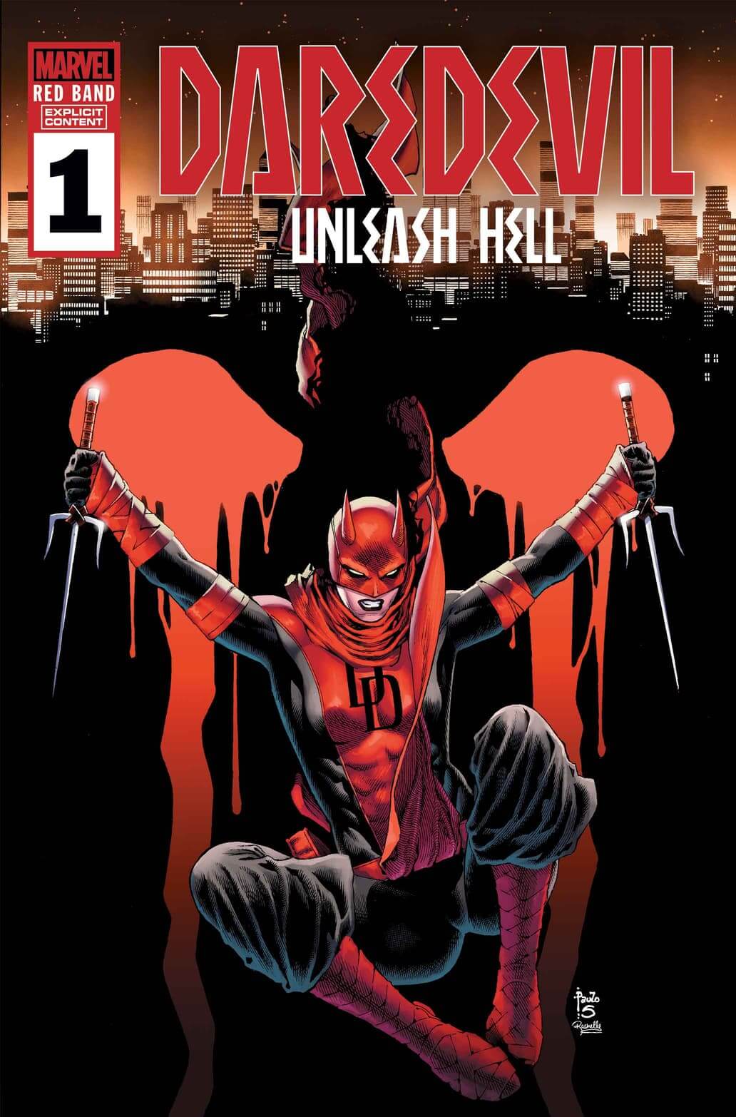 Cover di Daredevil: Unleash Hell 1 di Paulo Siquiera