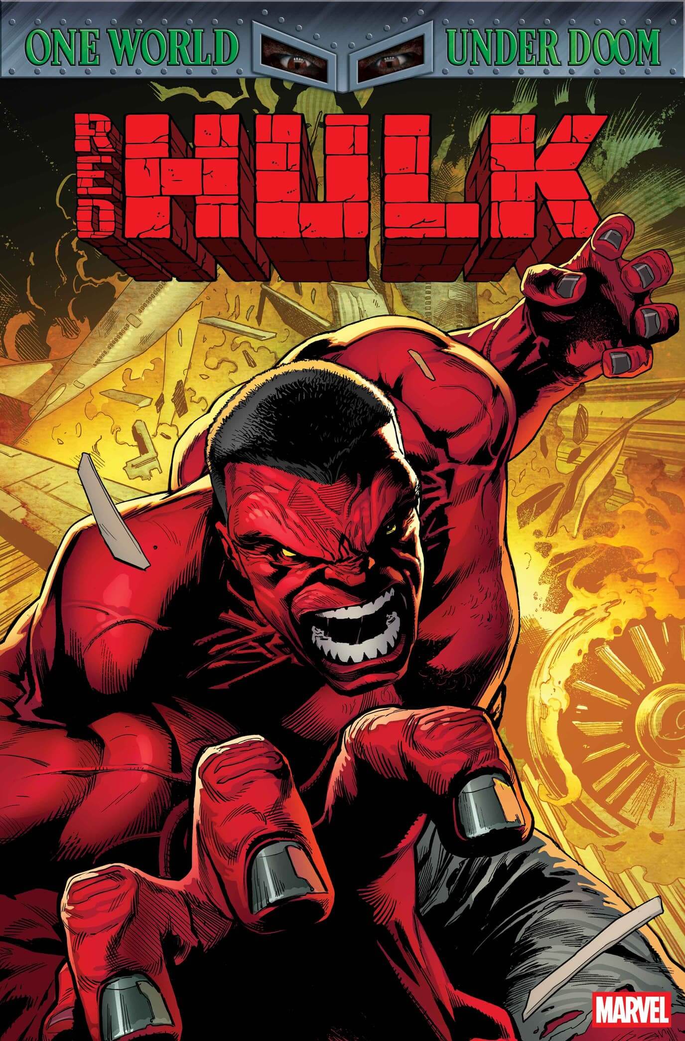 Cover di Red Hulk 1 di Geoff Shaw