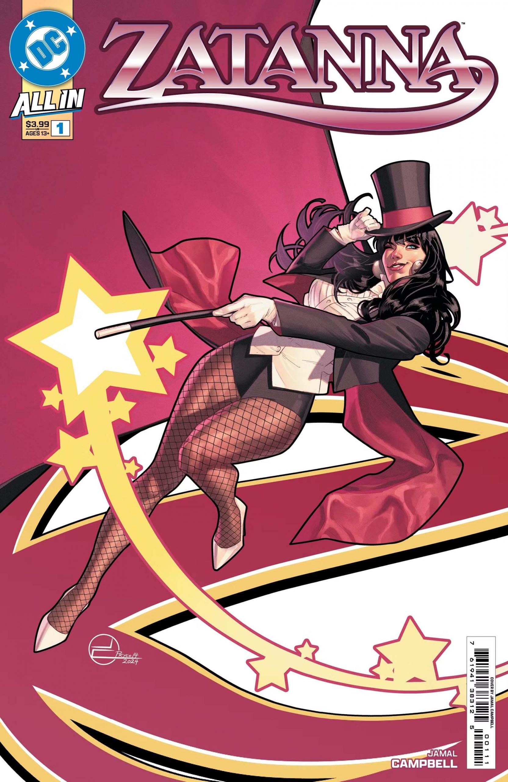 Cover di Zatanna 1 di Jamal Campbell