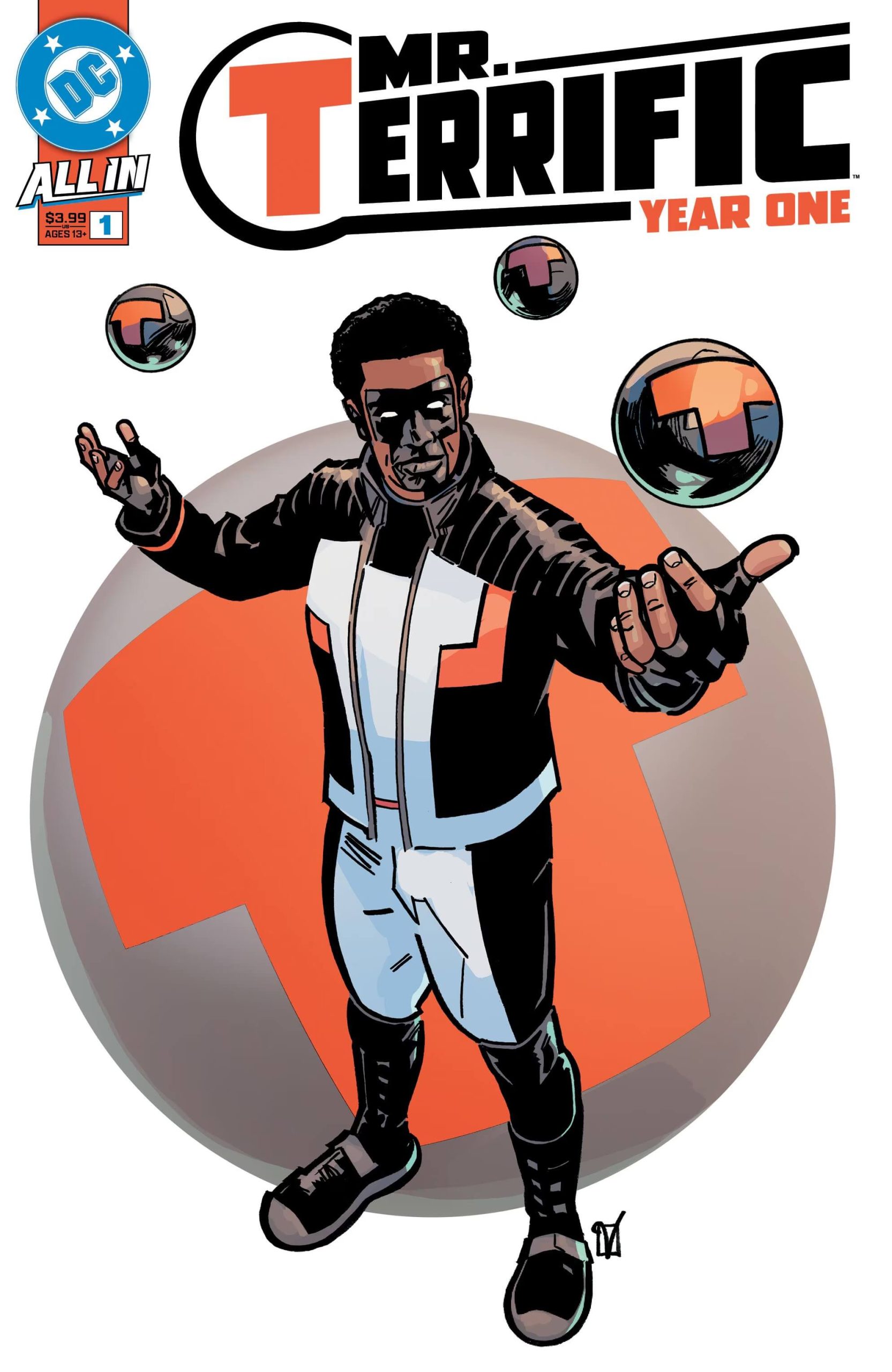 Cover di Mr Terrific: Year One 1 di Valentine De Landro