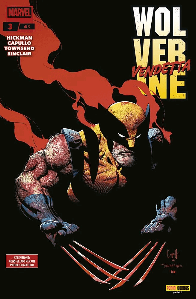 Wolverine: Vendetta 3Edizione Red Band, tra le uscite Marvel Panini del 22 maggio 2025