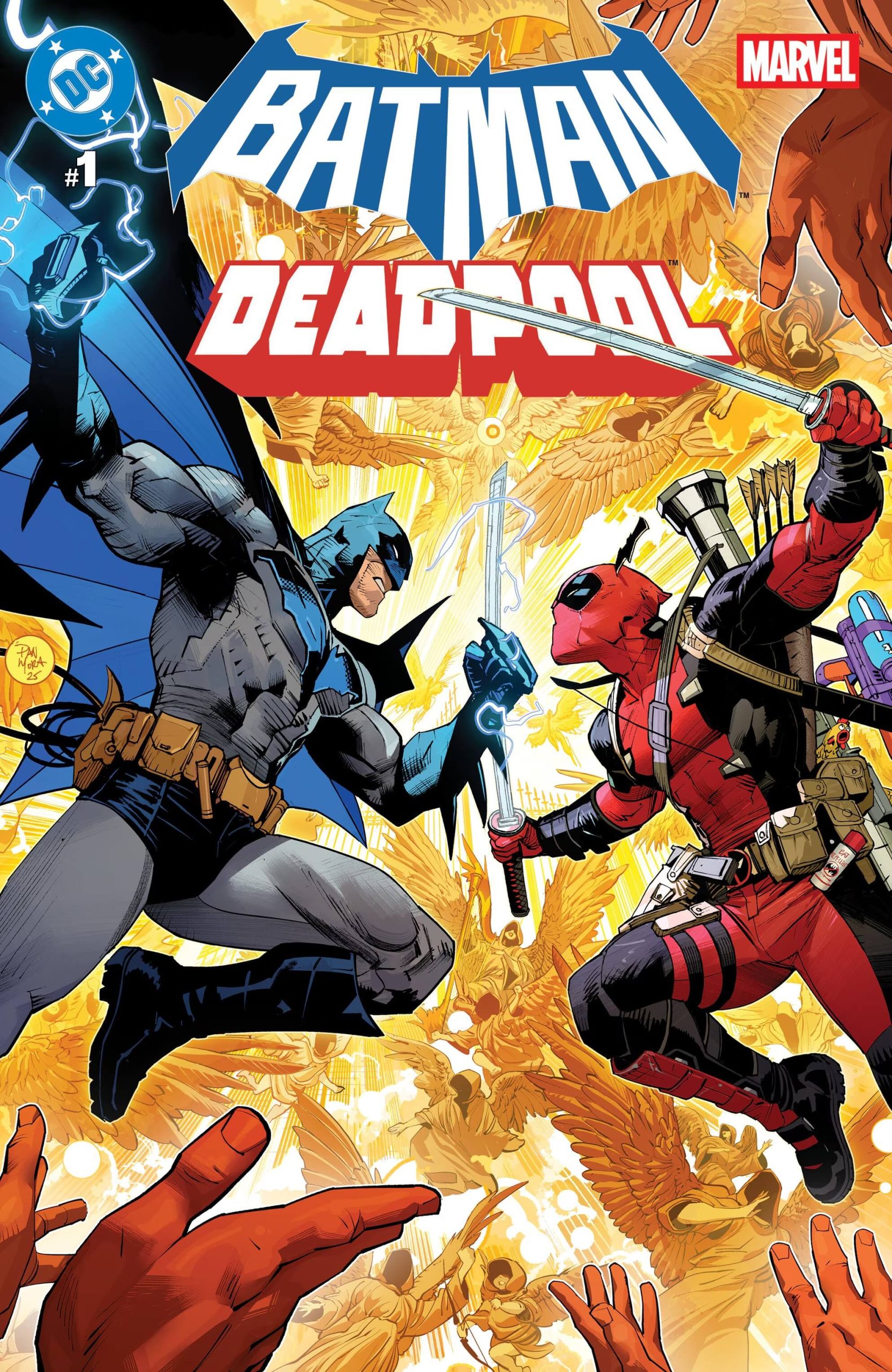 Cover di Batman/Deadpool di Dan Mora