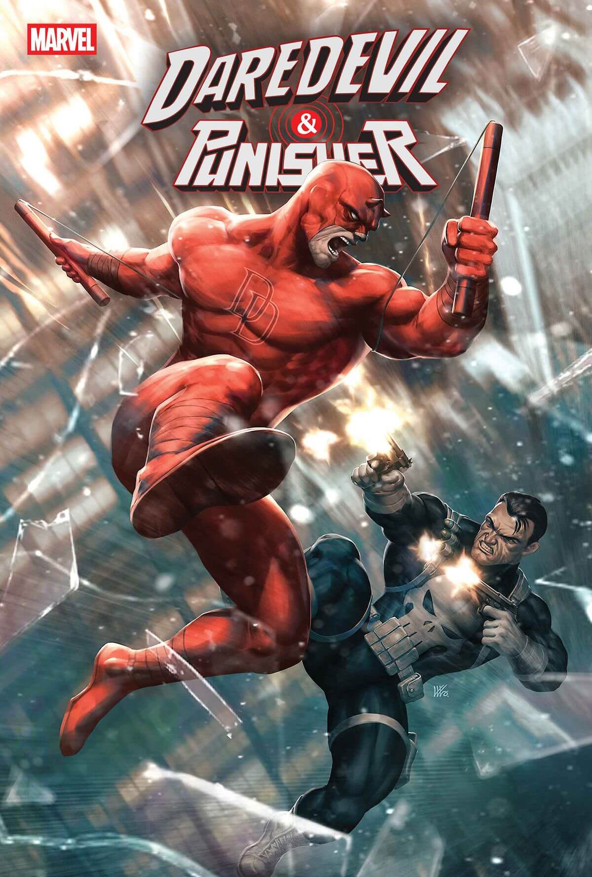 Cover di Daredevil/Punisher: The Devil’s Trigger 1 di  Kendrick 'Kunkka' Lim