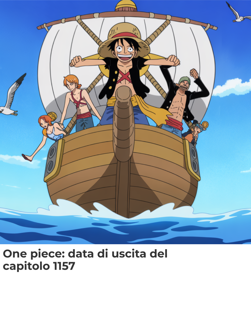 One Piece: data di uscita del capitolo 1157 preview