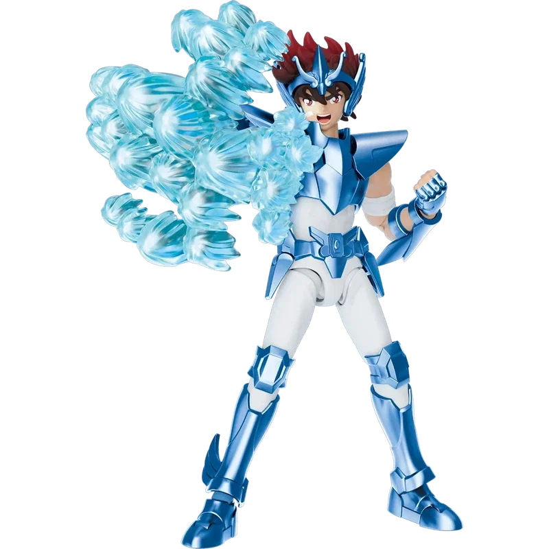Blokees Saint Seiya Pegasus Seiya Champion Class con armatura blu ed effetto Pegasus Meteor Fist