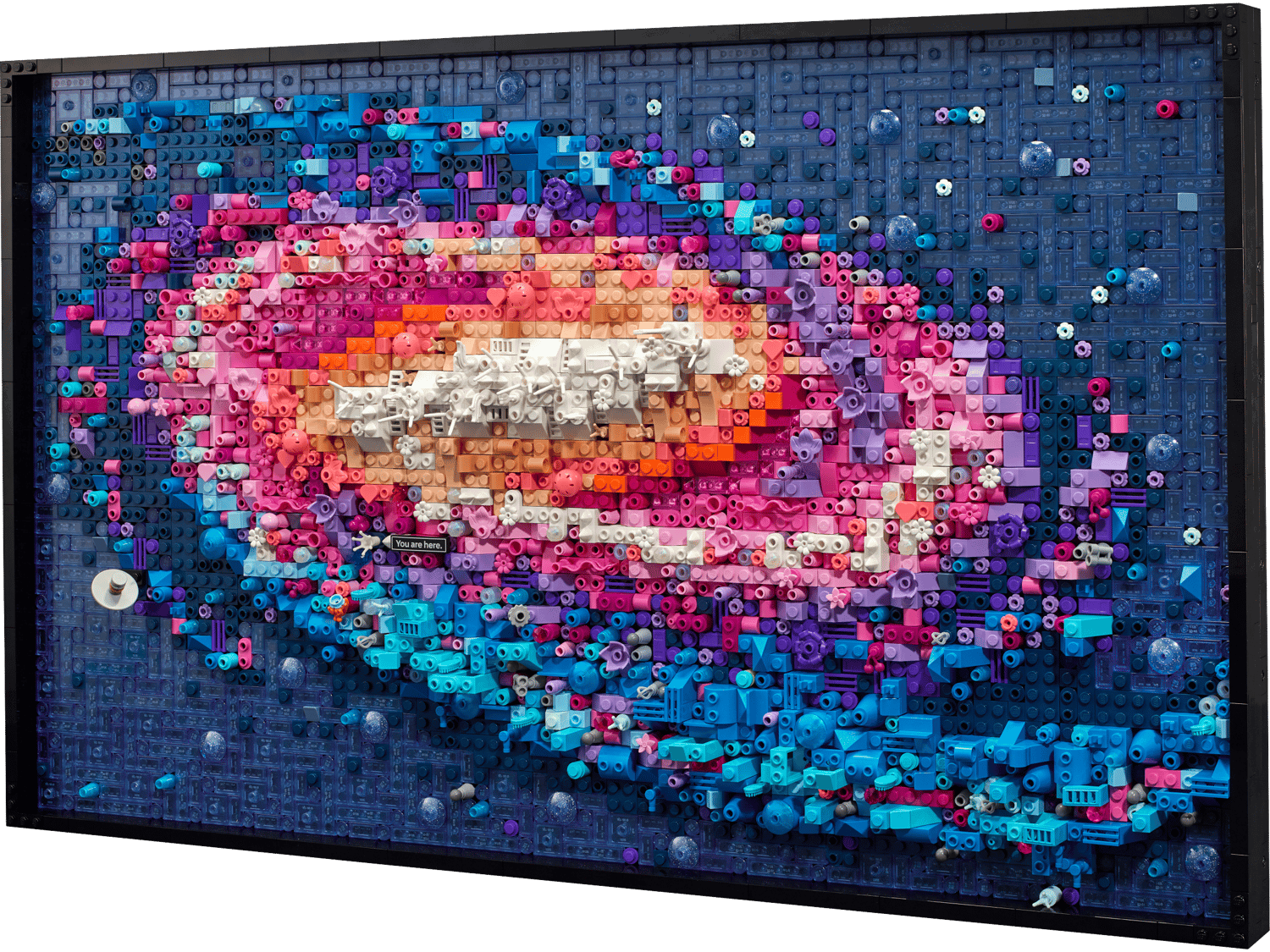 LEGO Art Via Lattea 31212, quadro con stelle e dettagli colorati in rilievo