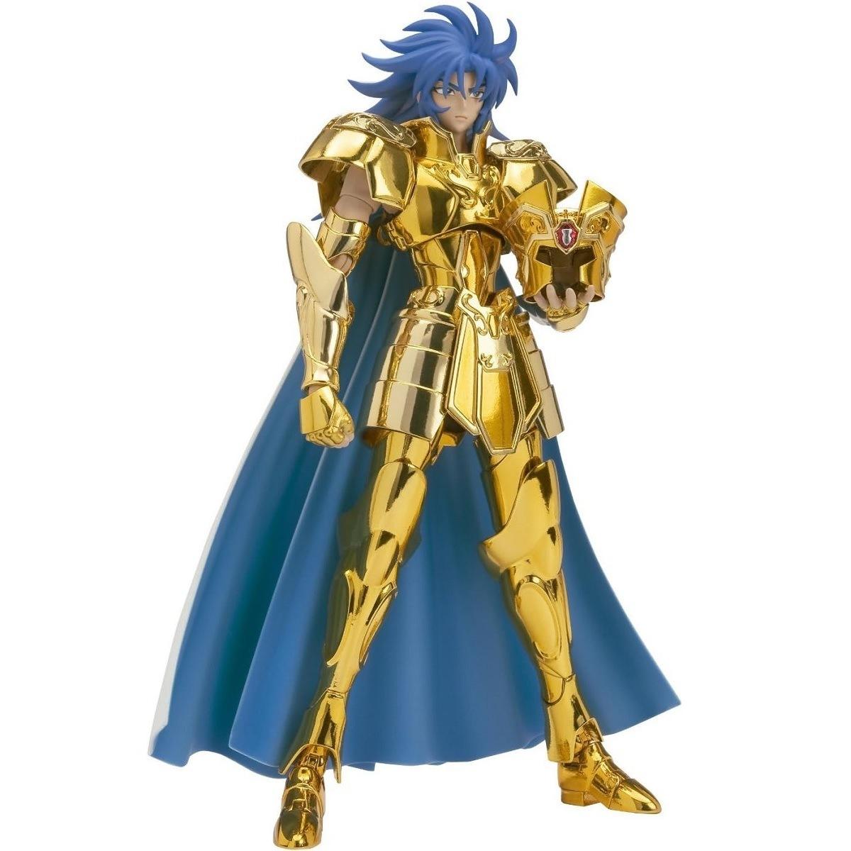 Gemini Saga Saint Cloth Myth EX Revival Bandai con armatura dorata dei Gemelli
