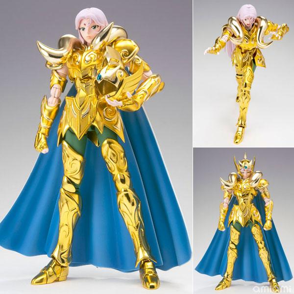 Aries Mu Saint Cloth Myth EX Revival Bandai con armatura dorata dell’Ariete