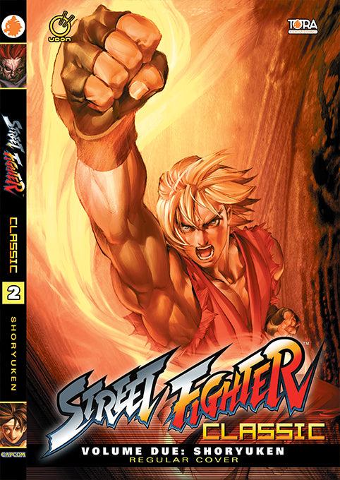 Copertina italiana di Street Fighter Classic volume 2 Shoryuken edito da Tora Edizioni