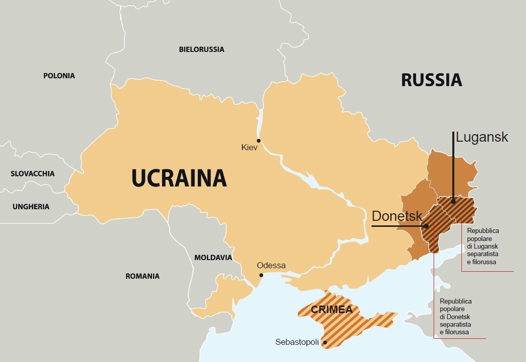 La crisi tra Russia e Ucraina spiegata in tre mappe