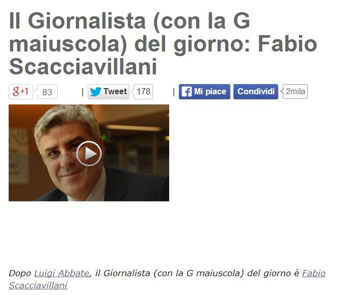 Il post di Beppe Grillo che elogia Fabio Scacciavillani