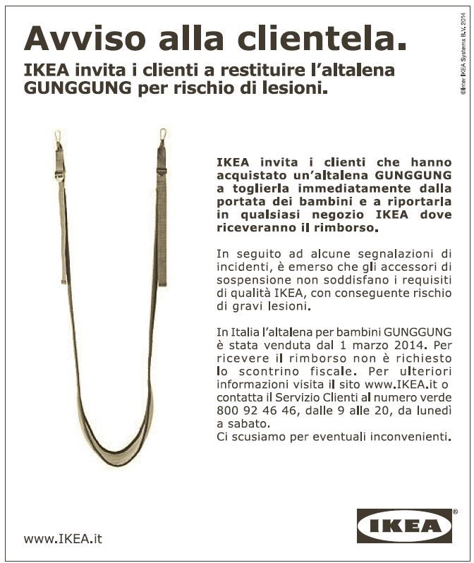 Ikea Laltalena Pericolosa Nextquotidiano