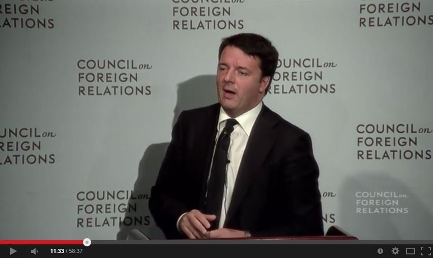 renzi inglese council on foreign relations 1