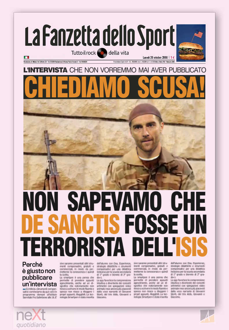 De Sanctis e il deprecabile scoop article-post